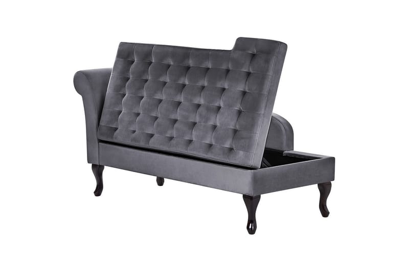 Schäslong Pessac Mörkgrå, svart, Vänstervänd - Mörkgrå, svart, Vänstervänd - Möbler - Soffa - Modulsoffor - Övriga moduler till modulsoffa