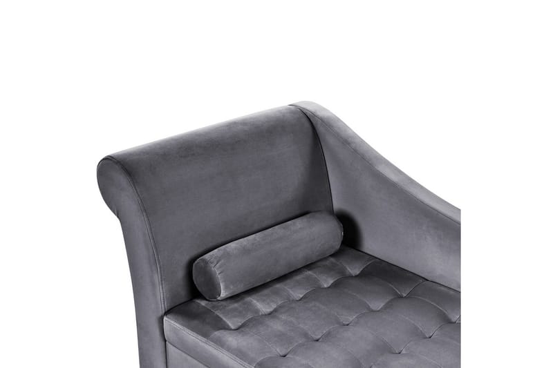 Schäslong Pessac Mörkgrå, svart, Vänstervänd - Mörkgrå, svart, Vänstervänd - Möbler - Soffa - Modulsoffor - Övriga moduler till modulsoffa