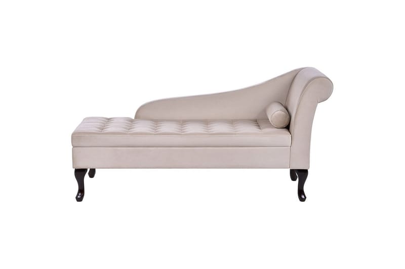 Schäslong Pessac Ljusbeige, svart, Högervänd, Ljusbeige, svart, Högervänd