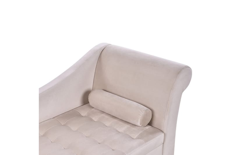 Schäslong Pessac Ljusbeige, svart, Högervänd - Ljusbeige, svart, Högervänd - Möbler - Soffa - Modulsoffor - Övriga moduler till modulsoffa