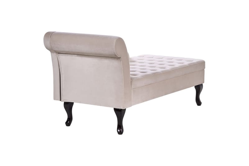 Schäslong Pessac Ljusbeige, svart, Vänstervänd - Ljusbeige, svart, Vänstervänd - Möbler - Soffa - Modulsoffor - Övriga moduler till modulsoffa