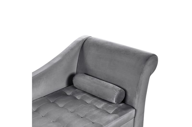 Schäslong Pessac Ljusgrå, svart, Högervänd - Ljusgrå, svart, Högervänd - Möbler - Soffa - Modulsoffor - Övriga moduler till modulsoffa