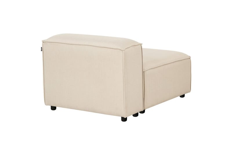 Sittsektion Ardal Beige, svart, Polyester - Beige, svart, Polyester - Möbler - Soffa - Modulsoffor - Övriga moduler till modulsoffa