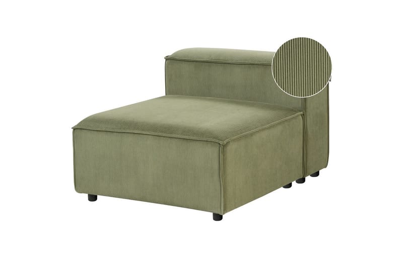 Sittsektion Ardal Grön, Svart, Manchestertyg - Grön, Svart, Manchestertyg - Möbler - Soffa - Modulsoffor - Övriga moduler till modulsoffa
