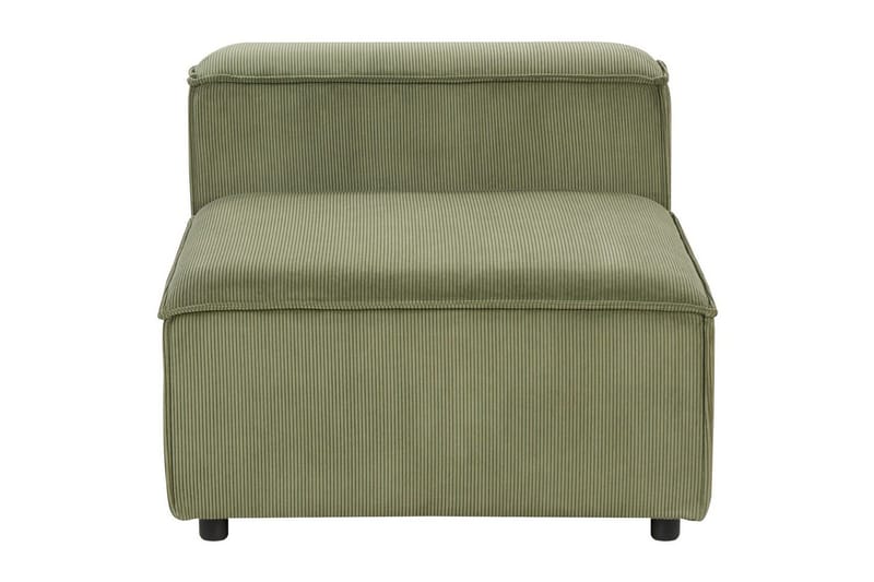 Sittsektion Ardal Grön, Svart, Manchestertyg - Grön - Möbler - Soffa - Modulsoffor - Mittmodul