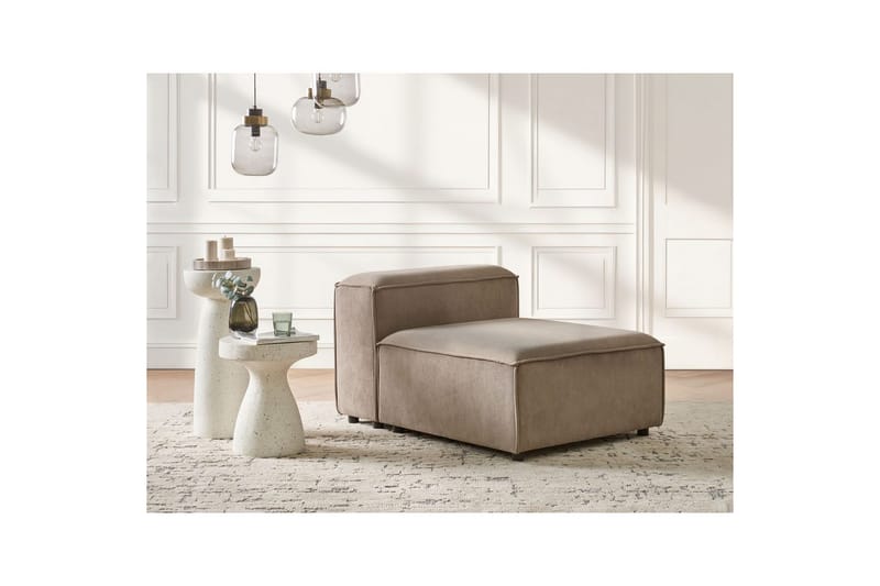 Sittsektion Ardal Taupe, svart, Manchestertyg - Taupe, svart, Manchestertyg - Möbler - Soffa - Modulsoffor - Övriga moduler till modulsoffa