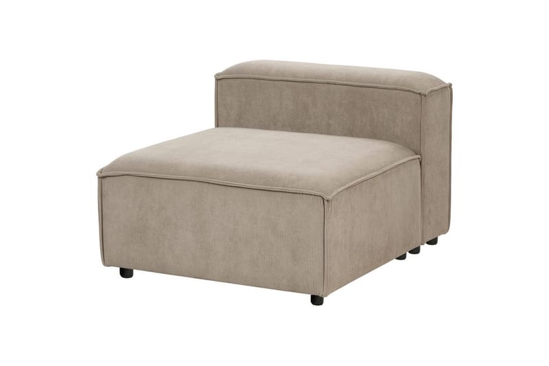 Sittsektion Ardal Taupe, svart, Manchestertyg - Taupe, svart, Manchestertyg - Möbler - Soffa - Modulsoffor - Övriga moduler till modulsoffa