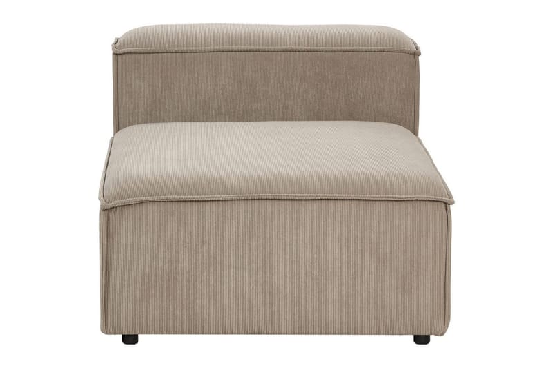 Sittsektion Ardal Taupe, svart, Manchestertyg - Taupe, svart, Manchestertyg - Möbler - Soffa - Modulsoffor - Övriga moduler till modulsoffa