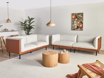 Soffgrupp Vorgod Tyg - Off-White - Möbler - Soffa - Soffgrupp