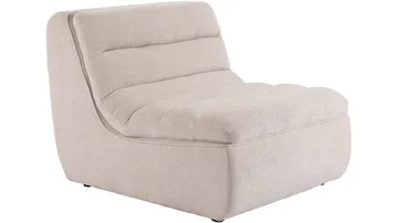 Valdoro Mittmodul i tyg 87 cm - Beige - Möbler - Soffa - Modulsoffor - Mittmodul