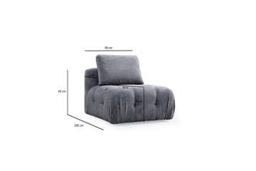 Yvara Mittmodul 90 cm - Grå - Möbler - Soffa - Modulsoffor - Mittmodul