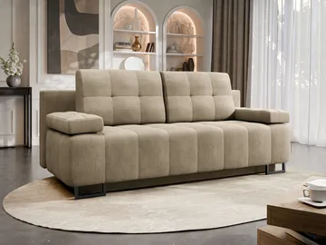 Morenia 3-sits Bäddsoffa med förvaring - beige - Möbler - Soffa - Bäddsoffa