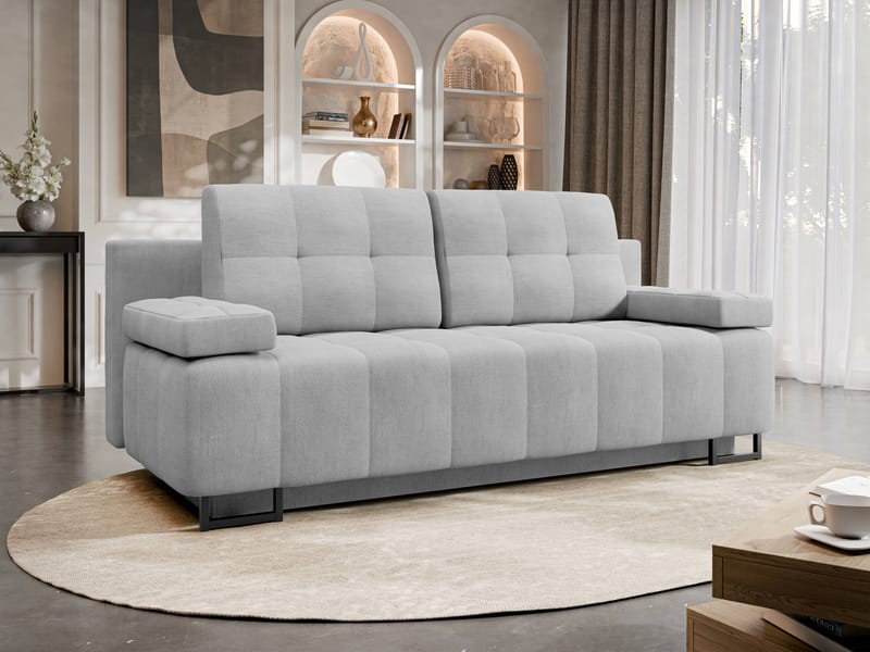 Morenia 3-sits Bäddsoffa med förvaring - grå - Möbler - Soffa - Bäddsoffa