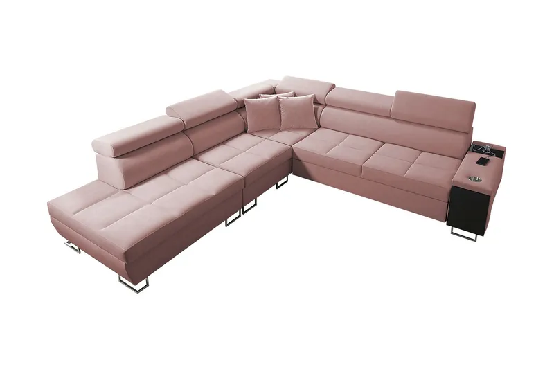 Morenia Bäddsoffa m. Schäslong L-formad, undefined