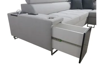 Morenia Bäddsoffa m. Schäslong L-formad - Möbler - Soffa - Bäddsoffa