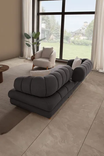 Munemori 3-sits Soffa 240x80x95 cm - Antracit - Möbler - Soffa - 3 sits soffa