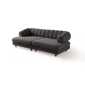 Munemori 3-sits Soffa 240x80x95 cm - Antracit - Möbler - Soffa - 3 sits soffa