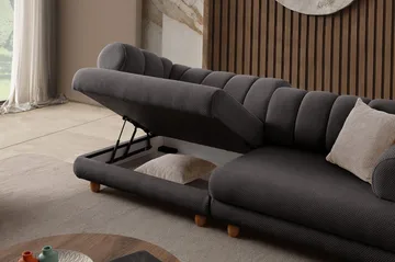 Munemori 3-sits Soffa 240x80x95 cm - Antracit - Möbler - Soffa - 3 sits soffa