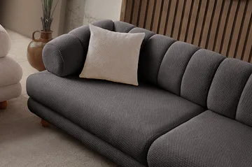 Munemori 3-sits Soffa 240x80x95 cm - Antracit - Möbler - Soffa - 3 sits soffa