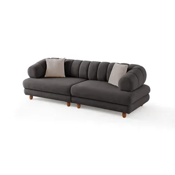 Munemori 3-sits Soffa 240x80x95 cm - Antracit - Möbler - Soffa - 3 sits soffa