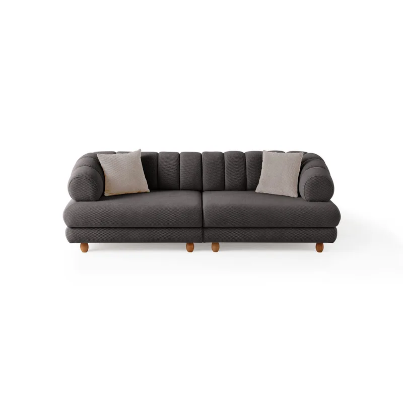 Munemori 3-sits Soffa 240x80x95 cm - Antracit - Möbler - Soffa - 3 sits soffa