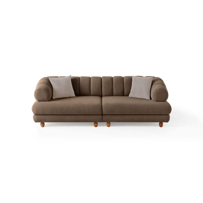 Munemori 3-sits Soffa 240x80x95 cm - Latte - Möbler - Soffa - 3 sits soffa