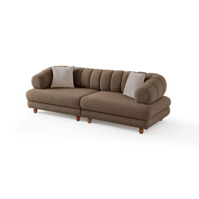 Munemori 3-sits Soffa 240x80x95 cm, Latte