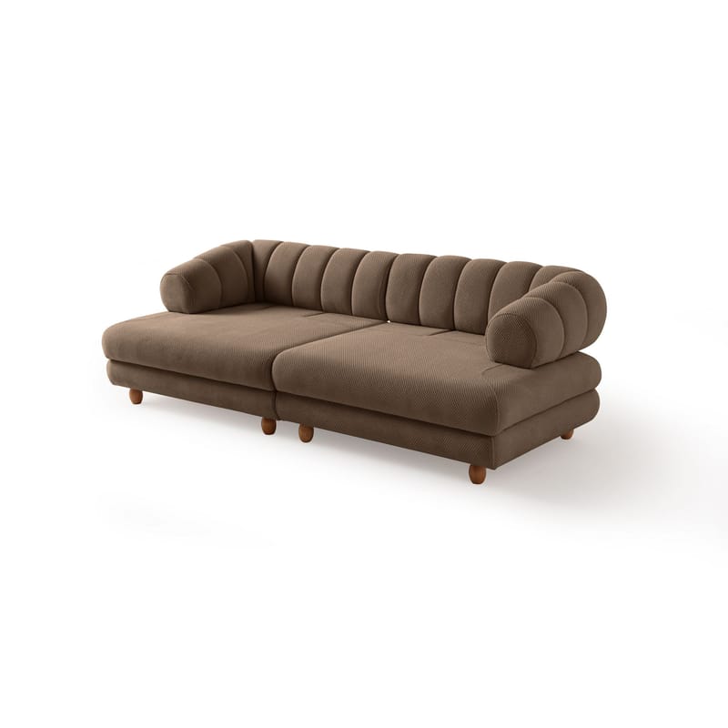 Munemori 3-sits Soffa 240x80x95 cm - Latte - Möbler - Soffa - 3 sits soffa
