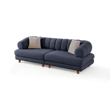 Munemori 3-sits Soffa 240x80x95 cm - Marinblå - Möbler - Soffa - 3 sits soffa