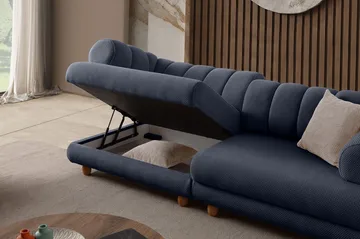 Munemori 3-sits Soffa 240x80x95 cm - Marinblå - Möbler - Soffa - 3 sits soffa