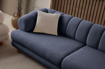 Munemori 3-sits Soffa 240x80x95 cm - Marinblå - Möbler - Soffa - 3 sits soffa