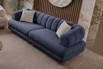 Munemori 3-sits Soffa 240x80x95 cm - Marinblå - Möbler - Soffa - 3 sits soffa