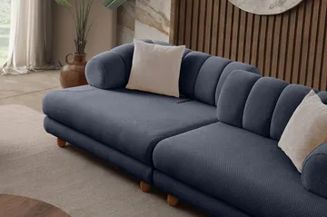 Munemori 3-sits Soffa 240x80x95 cm - Marinblå - Möbler - Soffa - 3 sits soffa
