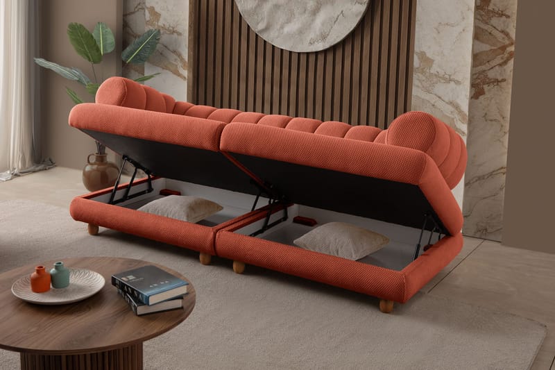 Munemori 3-sits Soffa 240x80x95 cm - Tile Red - Möbler - Soffa - 3 sits soffa
