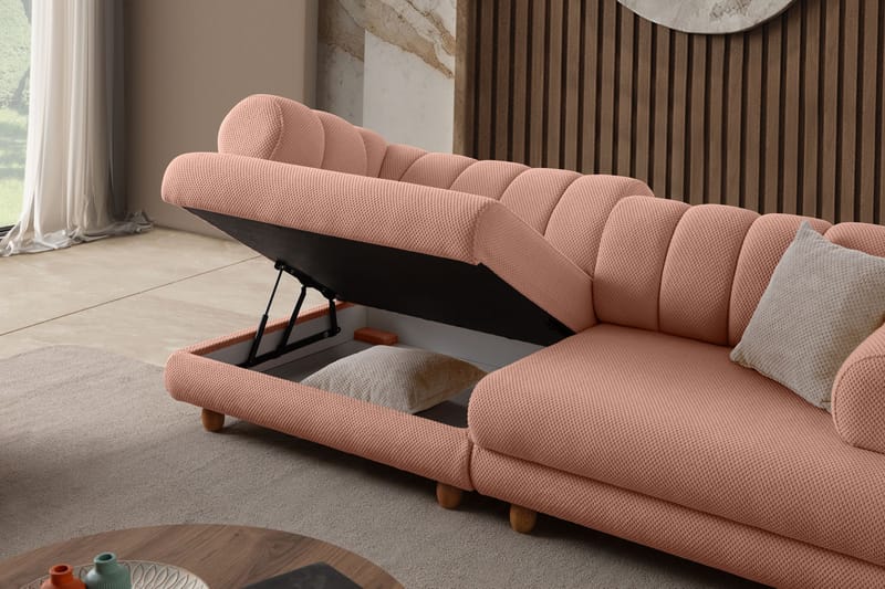 Munemori 3-sits Soffa 240x80x95 cm - Puder - Möbler - Soffa - 3 sits soffa