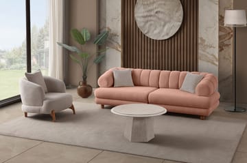 Munemori 3-sits Soffa 240x80x95 cm - Puder - Möbler - Soffa - 3 sits soffa