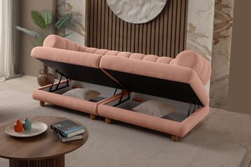 Munemori 3-sits Soffa 240x80x95 cm - Puder - Möbler - Soffa - 3 sits soffa