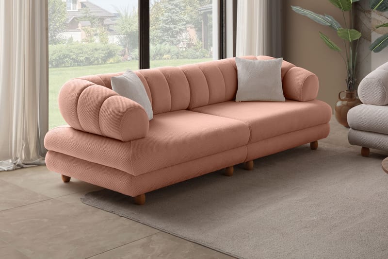 Munemori 3-sits Soffa 240x80x95 cm - Puder - Möbler - Soffa - 3 sits soffa