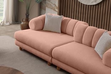 Munemori 3-sits Soffa 240x80x95 cm - Puder - Möbler - Soffa - 3 sits soffa
