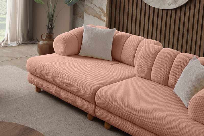 Munemori 3-sits Soffa 240x80x95 cm - Puder - Möbler - Soffa - 3 sits soffa