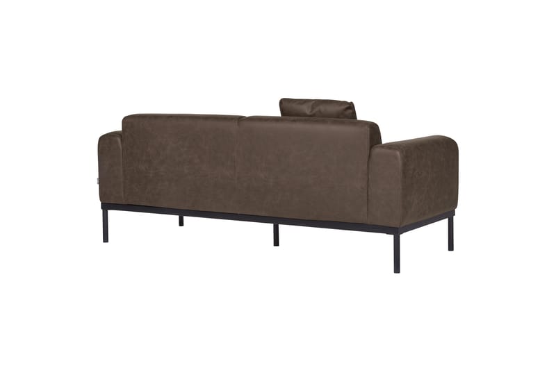 Naklund Soffa 2-sits - Brun/Svart - Möbler - Soffa - Skinnsoffor