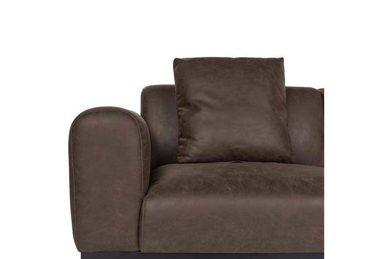 Naklund Soffa 2-sits - Brun/Svart - Möbler - Soffa - Skinnsoffor