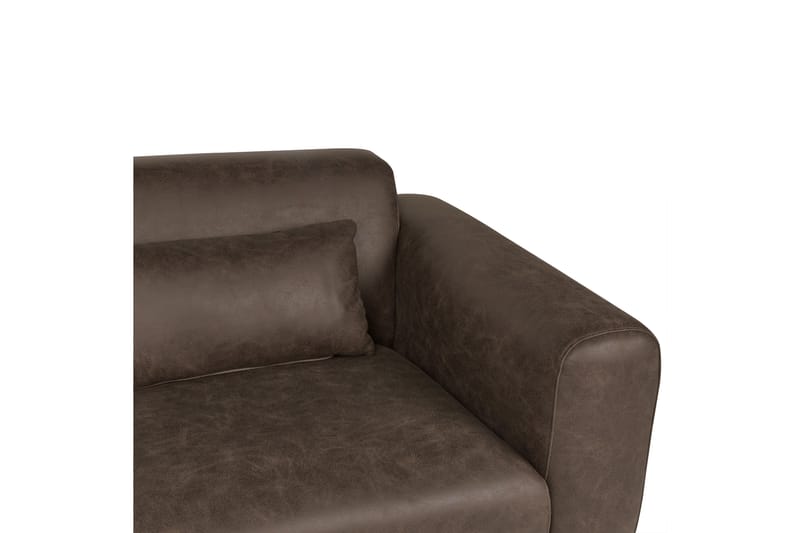 Naklund Soffa 2-sits - Brun/Svart - Möbler - Soffa - Skinnsoffor