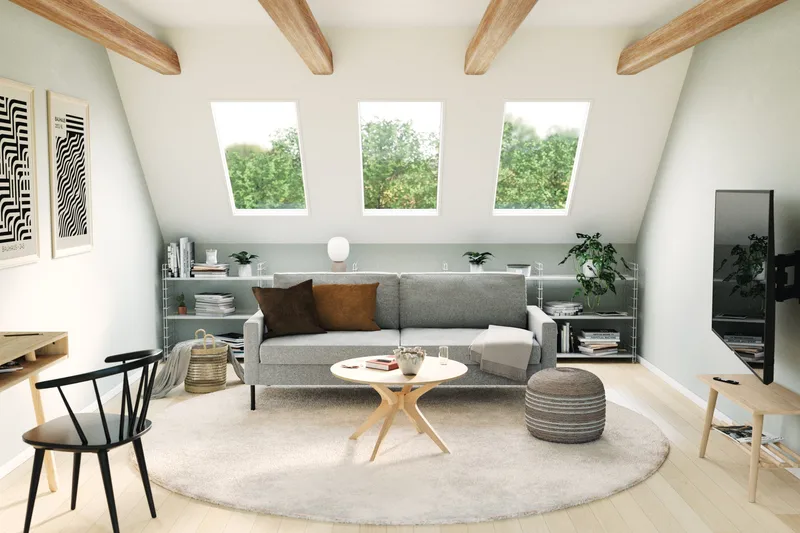 Nevada 3-sits Tygsoffa - Grå - Möbler - Soffa - 3 sits soffa