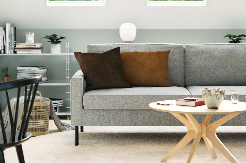 Nevada 3-sits Tygsoffa - Grå - Möbler - Soffa - 3 sits soffa