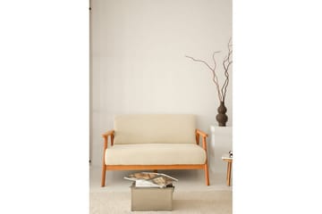 Neyros Soffa 2-sits - Vit - Möbler - Soffa - Sammetssoffa
