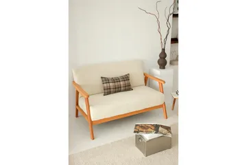 Neyros Soffa 2-sits - Vit - Möbler - Soffa - Sammetssoffa