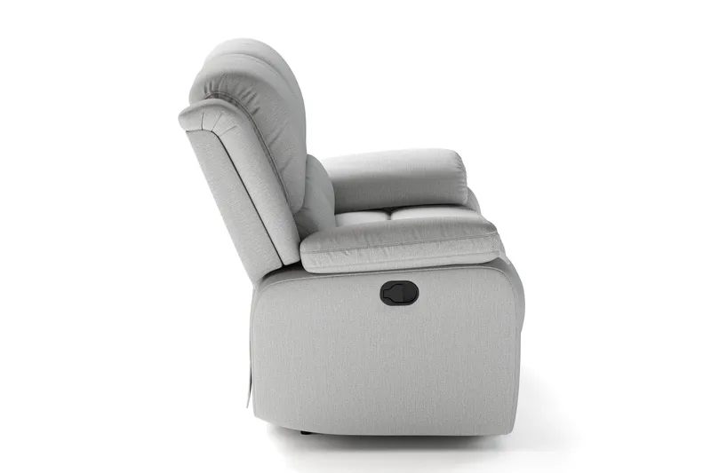 Norbo Liten reclinersoffa - Fällbar soffa 2-sits - Biosoffa i Tyg - Ljusgrå - Möbler - Soffa - Biosoffa & reclinersoffa - 2 sits biosoffa & reclinersoffa