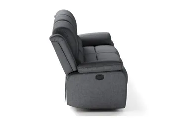 Norbo Reclinersoffa - Fällbar soffa 3-sits - Biosoffa i Tyg - Mörkgrå - Möbler - Soffa - 3 sits soffa