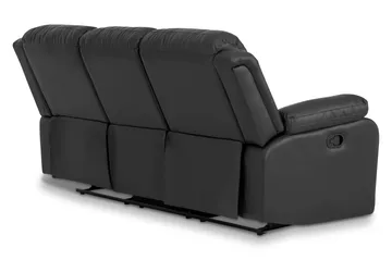 Norbo Soffgrupp 3-sits+2-sits Konstläder - Svart - Möbler - Soffa - Soffgrupp